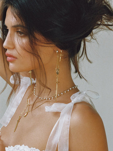 The Amparo Rosary Earrings