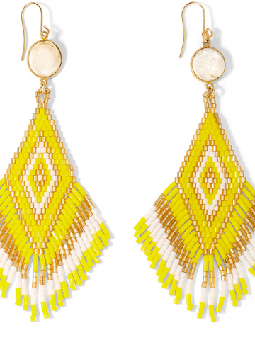 The Aiyana Earrings - Yellow