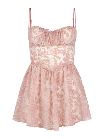 The Ballerina Dress - Pink Velvet