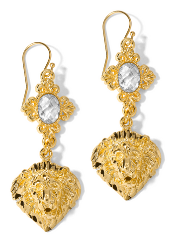 The Harlow Lions Head Earrings