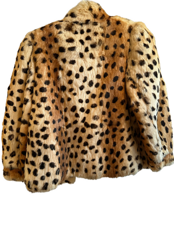 Cheetah Print Fur Coat