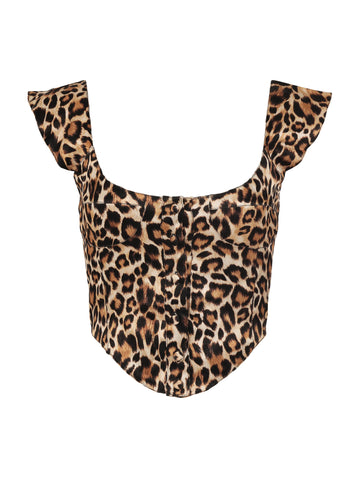 The Heather Top - Cheetah Print