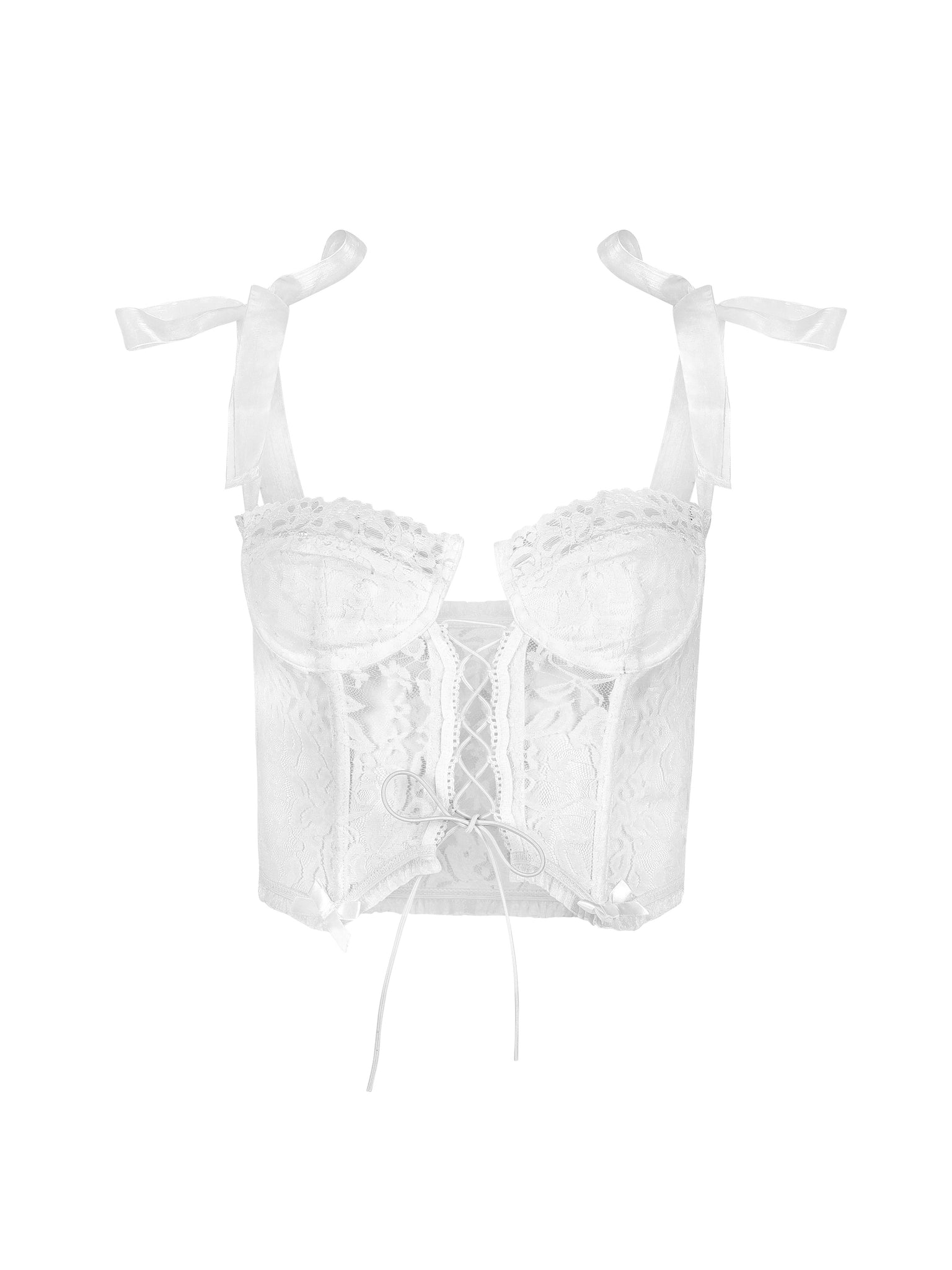 The Lana Corset Top - White