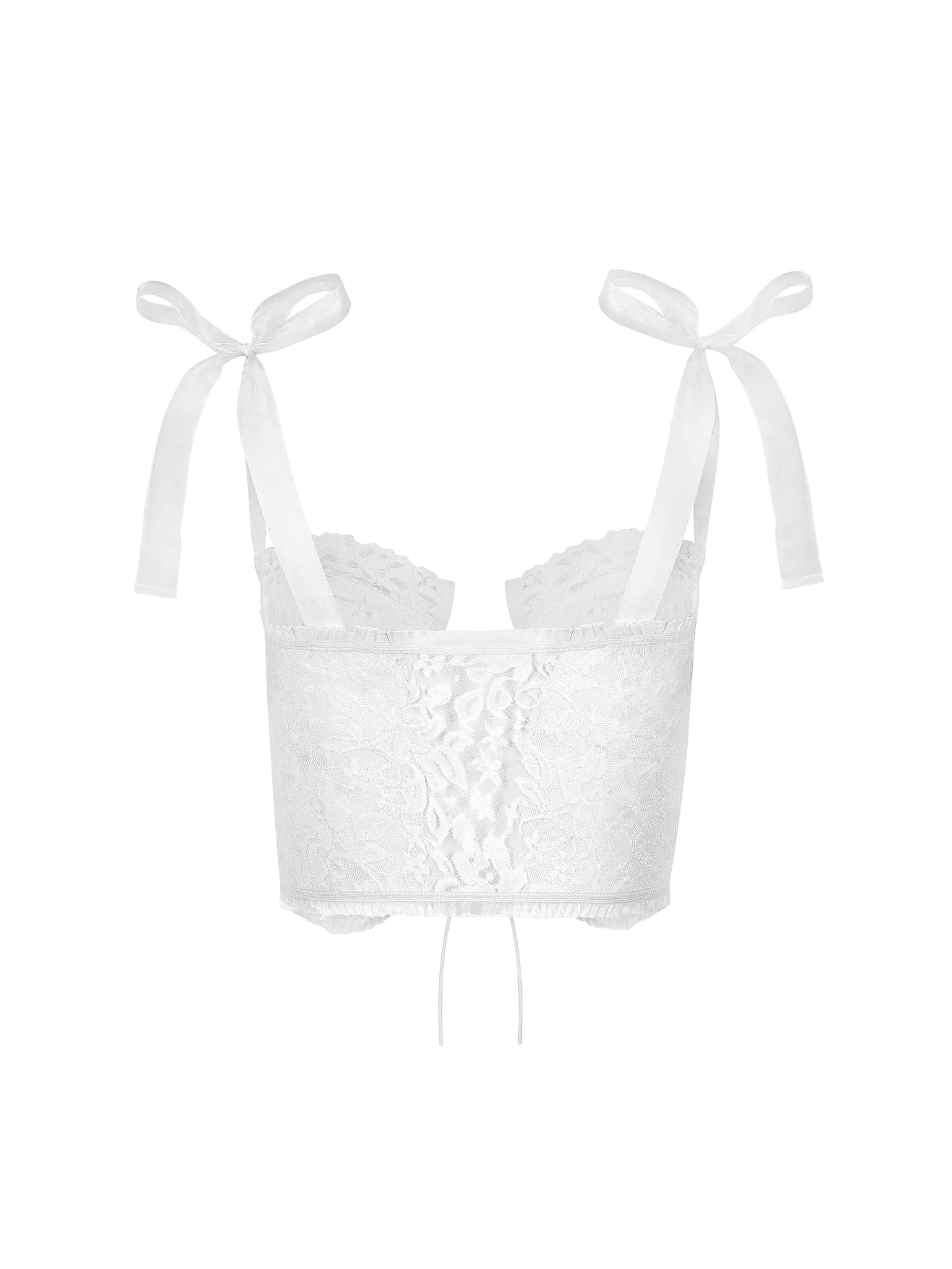 The Lana Corset Top - White