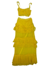 Hansen&Gretel Yellow Crop Top and Skirt Set