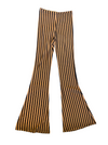 Black and Tan Striped Stretchy Flare Pants