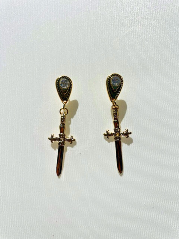 Dagger Crystal Earrings | SAMPLE