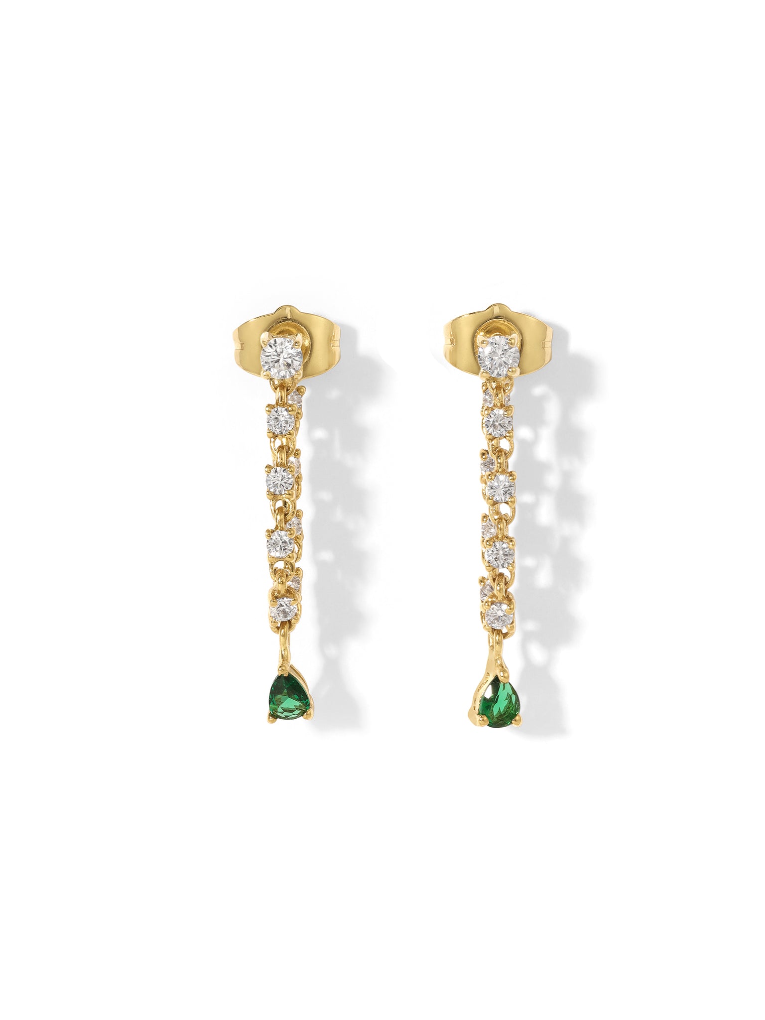 The Daphne Earrings - Emerald