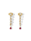 The Daphne Earrings - Ruby