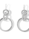 The Knotted Hoop Earrings - Silver