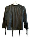 Leather Fringe Jacket (Green)