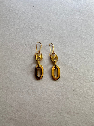 The Oval Link Earrings SAMPLE