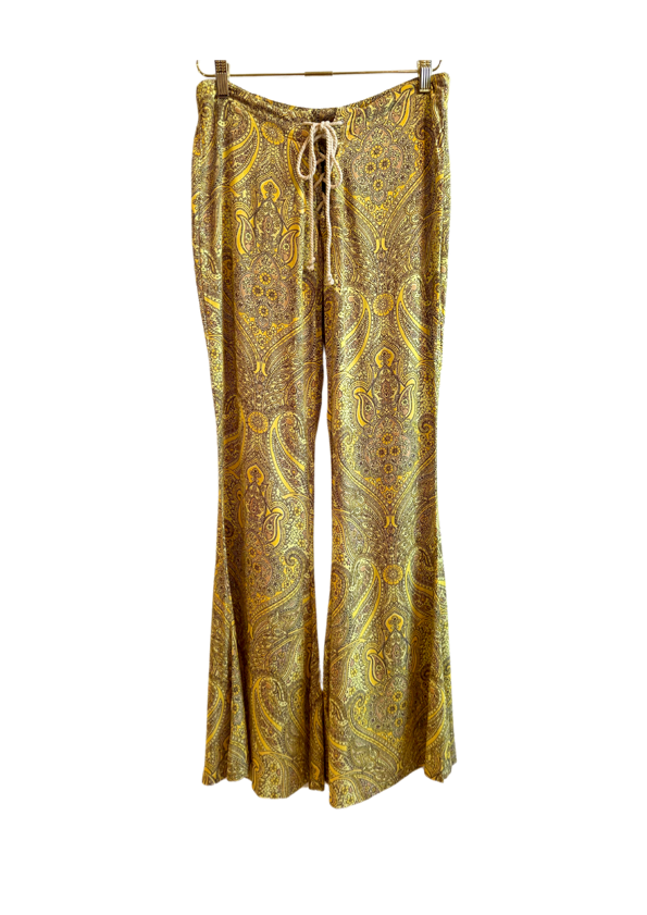 Lenni Yellow Floral Flare Pants