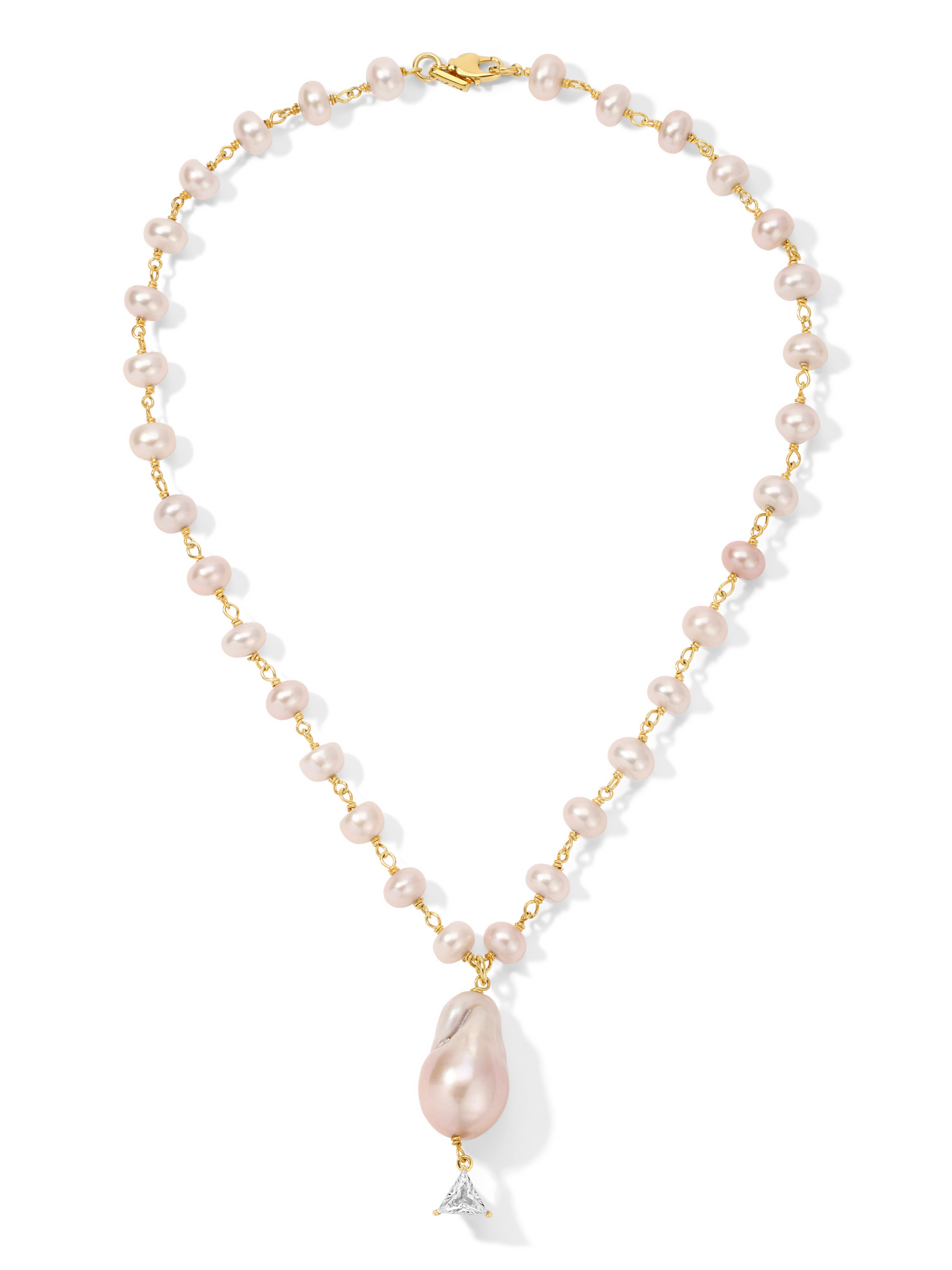 The Faune Pearl Dewdrop Necklace