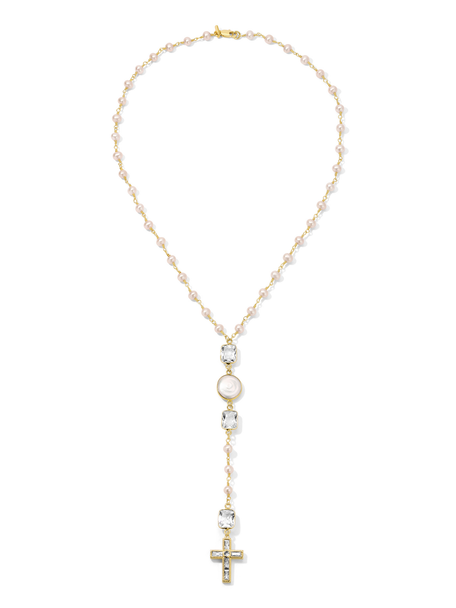 The Princess Pearl & Crystal Rosary