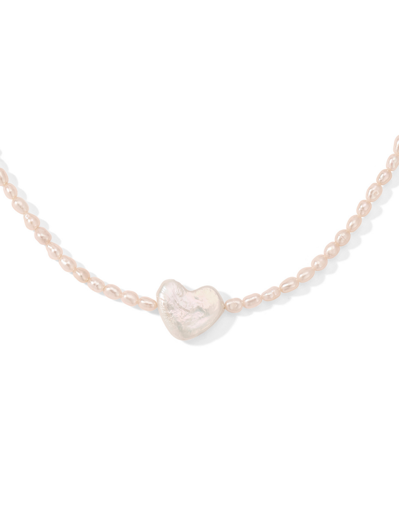 The Baby Heart Pearl Necklace