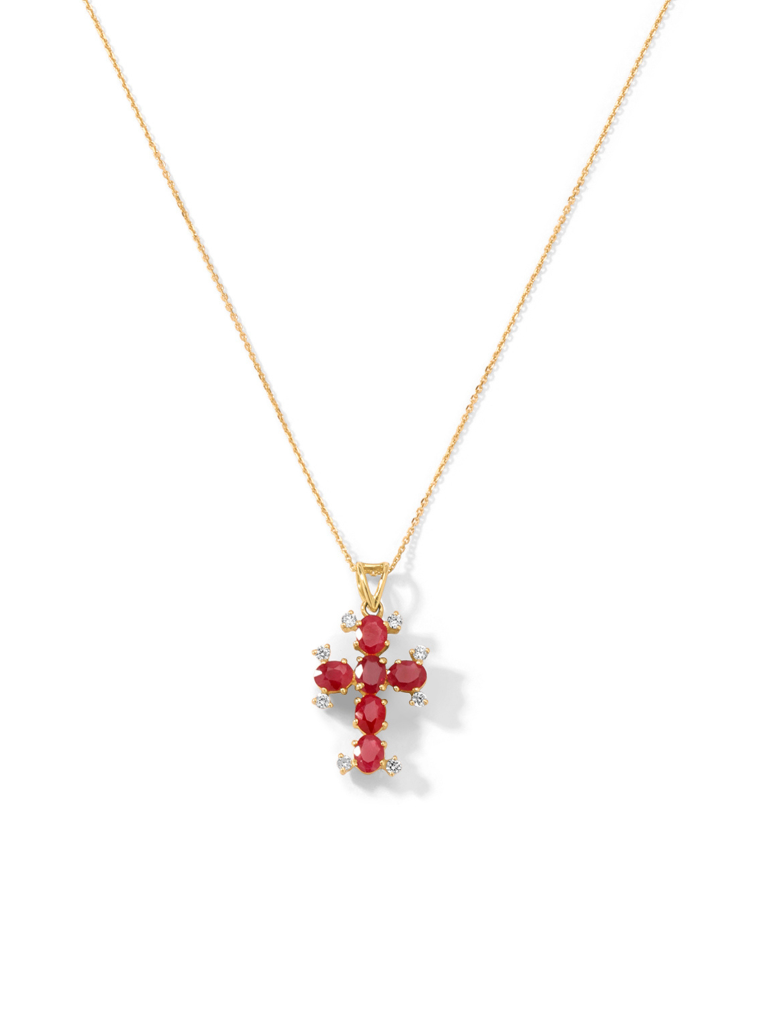 The American Rose Cross Necklace