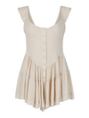 The Elisabeth Romper Dress - Ivory