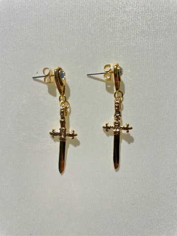 Dagger Crystal Earrings | SAMPLE