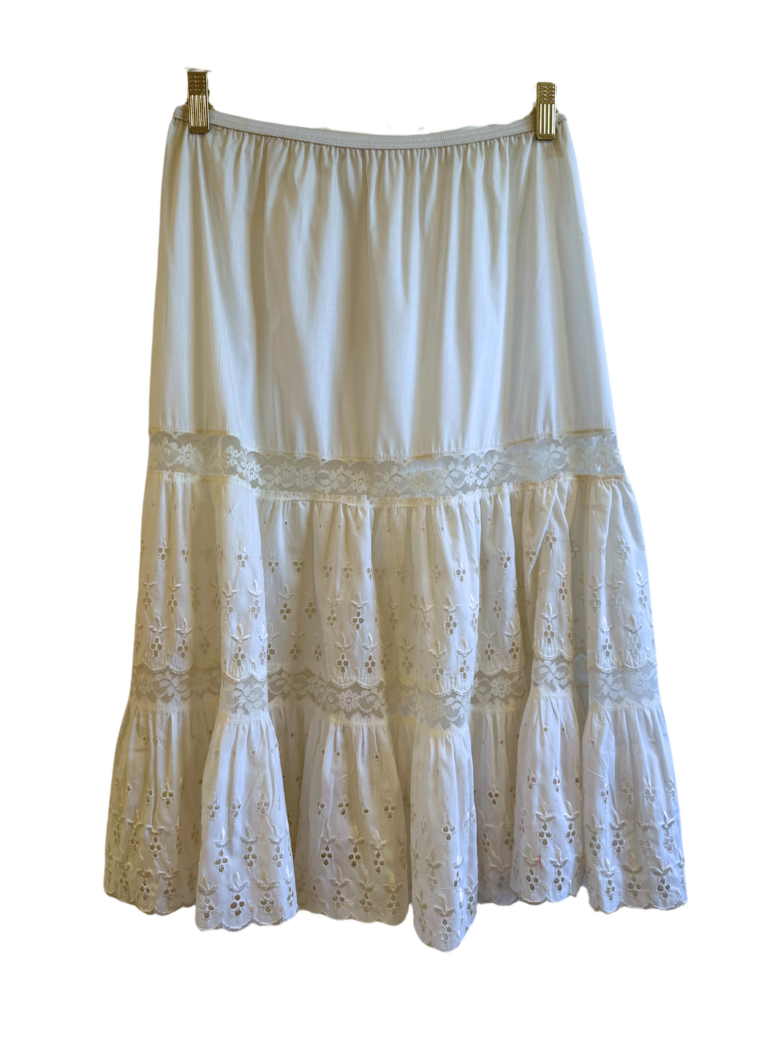 Vintage Cotton and Lace Skirt Slip