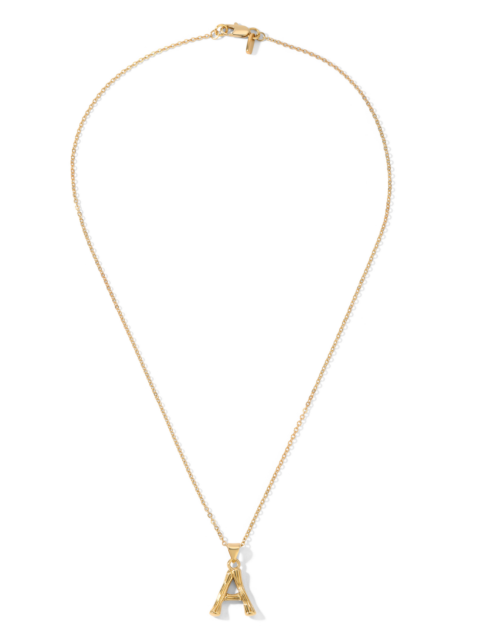 Bamboo Initial Necklace