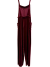 Soft Surroundings Red Velvet Jumpsuit