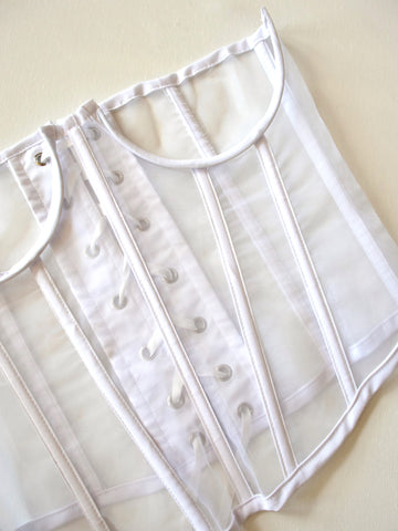 The Beatrix Corset Top - White